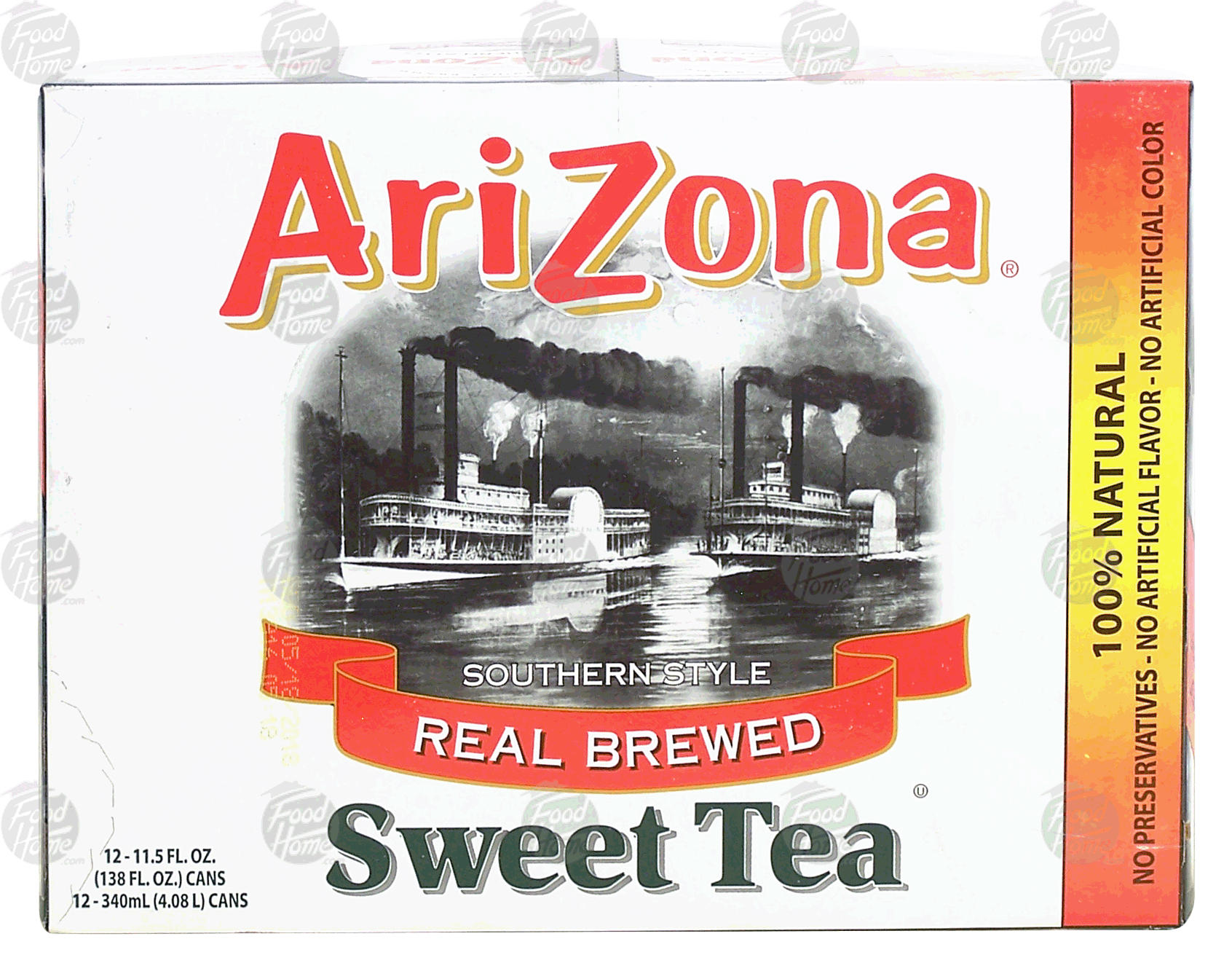 Arizona Southern Style sweet tea, real brewed, 11.5-fl. oz. cans Full-Size Picture